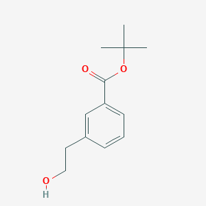 molecular formula C13H18O3 B1445501 叔丁基 3-(2-羟乙基)苯甲酸酯 CAS No. 1262834-90-1