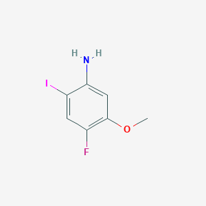 molecular formula C7H7FINO B1445502 4-氟-2-碘-5-甲氧基苯胺 CAS No. 343579-01-1