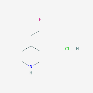molecular formula C7H15ClFN B1445504 4-(2-Fluoroethyl)piperidine hydrochloride CAS No. 184044-25-5