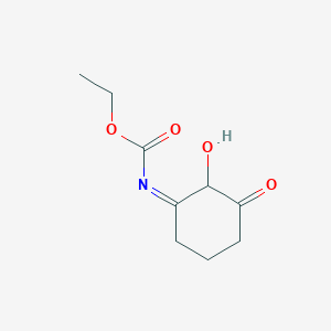 molecular formula C9H13NO4 B14455047 ethyl (NZ)-N-(2-hydroxy-3-oxocyclohexylidene)carbamate CAS No. 71841-80-0