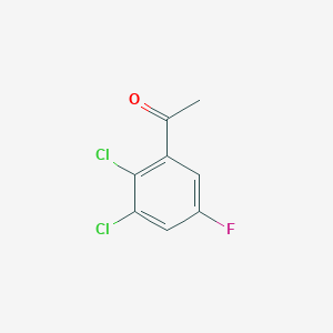 molecular formula C8H5Cl2FO B1445506 2',3'-Dichloro-5'-fluoroacetophenone CAS No. 1803718-44-6