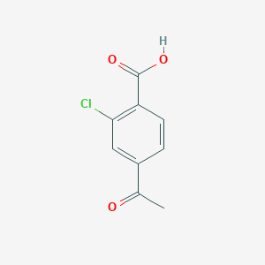 molecular formula C9H7ClO3 B1445511 4-乙酰基-2-氯苯甲酸 CAS No. 115382-35-9