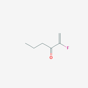 molecular formula C6H9FO B14455137 2-Fluorohex-1-en-3-one CAS No. 76328-97-7
