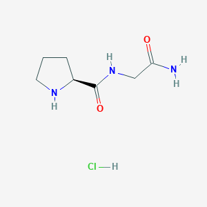 molecular formula C7H14ClN3O2 B1445514 H-Pro-Gly-NH2-HCl CAS No. 51952-37-5