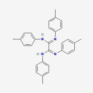 molecular formula C30H30N4 B14455157 Ethanediimidamide, N,N',N'',N'''-tetrakis(4-methylphenyl)- CAS No. 75390-40-8