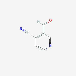 molecular formula C7H4N2O B1445516 3-Formylisonicotinonitrile CAS No. 1211582-43-2