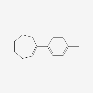 molecular formula C14H18 B14455176 1-(4-Methylphenyl)cycloheptene CAS No. 71172-69-5
