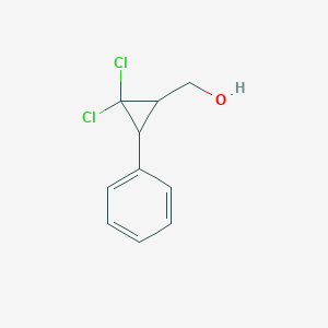 molecular formula C10H10Cl2O B14455187 (2,2-Dichloro-3-phenylcyclopropyl)methanol CAS No. 72733-58-5