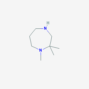 molecular formula C8H18N2 B1445519 1,2,2-Trimethyl-1,4-diazepane CAS No. 933716-29-1