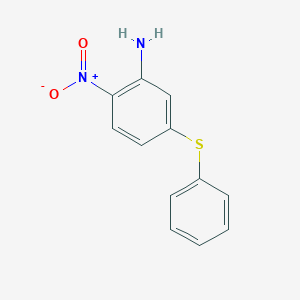 molecular formula C12H10N2O2S B144552 2-Nitro-5-(phenylthio)aniline CAS No. 43156-47-4