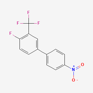 molecular formula C13H7F4NO2 B1445536 1-Fluoro-4-(4-nitrophenyl)-2-(trifluoromethyl)benzene CAS No. 646054-51-5