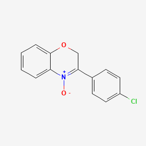 molecular formula C14H10ClNO2 B14455365 3-(4-Chlorophenyl)-4-oxo-2H-1,4lambda~5~-benzoxazine CAS No. 74413-06-2