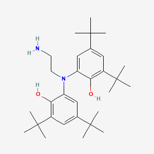 molecular formula C30H48N2O2 B1445541 6,6'-((2-Aminoethyl)azanediyl)bis(2,4-di-tert-butylphenol) CAS No. 96506-59-1