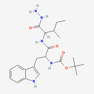 molecular formula C22H33N5O4 B14455414 Boc-DL-Trp-DL-xiIle-NHNH2 CAS No. 72254-57-0