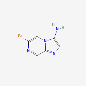 molecular formula C6H5BrN4 B1445545 6-Bromoimidazo[1,2-a]pyrazin-3-amine CAS No. 767342-46-1