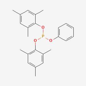 molecular formula C24H27O3P B14455466 Phenyl bis(2,4,6-trimethylphenyl) phosphite CAS No. 74388-16-2