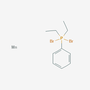 molecular formula C10H15Br2MnP B14455510 Dibromo-diethyl-phenyl-lambda5-phosphane;manganese CAS No. 71957-13-6
