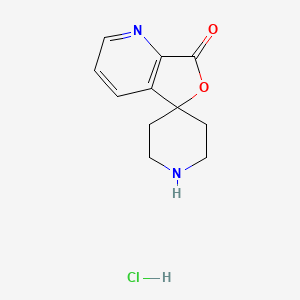 molecular formula C11H13ClN2O2 B1445552 7H-Spiro[furo[3,4-b]pyridine-5,4'-piperidin]-7-one hydrochloride CAS No. 475152-31-9