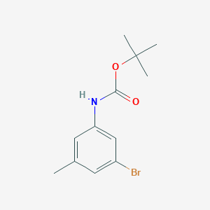 molecular formula C12H16BrNO2 B1445554 tert-butyl N-(3-bromo-5-methylphenyl)carbamate CAS No. 1405128-28-0