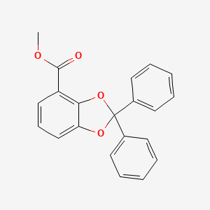 molecular formula C21H16O4 B14455542 Methyl 2,2-diphenyl-2H-1,3-benzodioxole-4-carboxylate CAS No. 72553-33-4