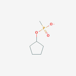 molecular formula C6H12O3P- B14455550 Cyclopentyl methylphosphonate CAS No. 73207-99-5