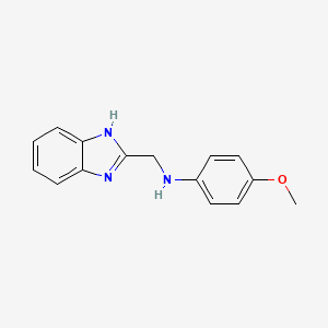 molecular formula C15H15N3O B14455560 N-(1H-Benzoimidazol-2-ylmethyl)-4-methoxy-aniline CAS No. 73259-41-3
