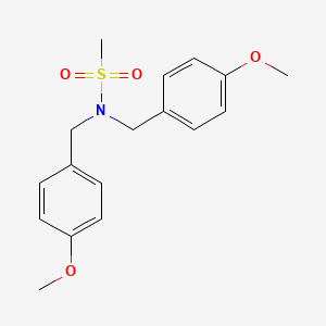 molecular formula C17H21NO4S B1445557 N,N-双(4-甲氧基苄基)甲磺酰胺 CAS No. 852358-71-5
