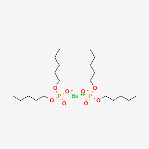 molecular formula C20H44BaO8P2 B14455573 Barium diamyl phosphate CAS No. 68698-63-5