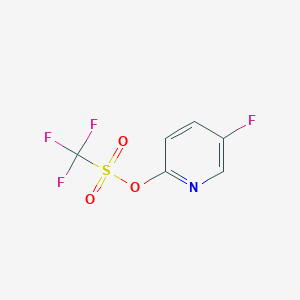 molecular formula C6H3F4NO3S B1445558 5-Fluoropyridin-2-yl trifluoromethanesulfonate CAS No. 1310559-95-5