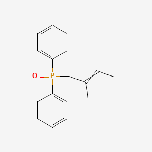 molecular formula C17H19OP B14455585 (2-Methylbut-2-en-1-yl)(oxo)diphenyl-lambda~5~-phosphane CAS No. 69803-62-9