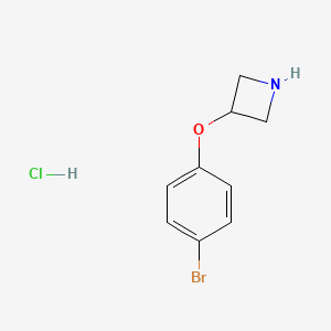 molecular formula C9H11BrClNO B1445566 3-(4-Bromophenoxy)azetidine hydrochloride CAS No. 1380571-76-5