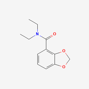 molecular formula C12H15NO3 B14455688 N,N-Diethyl-1,3-benzodioxole-4-carboxamide CAS No. 70946-19-9