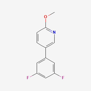 molecular formula C12H9F2NO B1445569 5-(3,5-Difluorophenyl)-2-methoxypyridine CAS No. 1375069-12-7