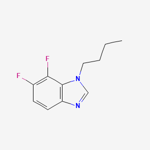 molecular formula C11H12F2N2 B1445570 1-Butyl-6,7-difluoro-1,3-benzimidazole CAS No. 1375069-34-3