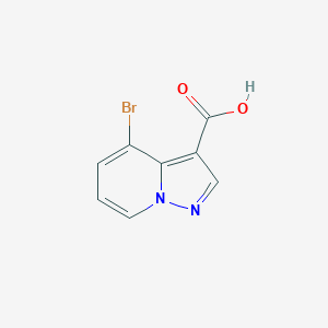 molecular formula C8H5BrN2O2 B1445573 4-溴吡唑并[1,5-a]吡啶-3-羧酸 CAS No. 1356144-48-3