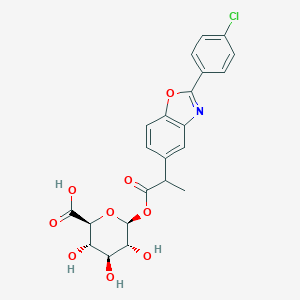 molecular formula C22H20ClNO9 B144558 Benoxaprofen glucuronide CAS No. 67472-42-8