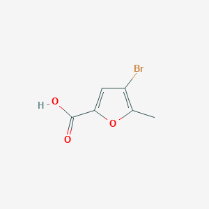 molecular formula C6H5BrO3 B1445583 4-Bromo-5-methylfuran-2-carboxylic acid CAS No. 1399653-21-4