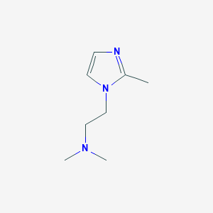 molecular formula C8H15N3 B14455839 N,N-Dimethyl-2-(2-methyl-1H-imidazol-1-yl)ethan-1-amine CAS No. 72092-53-6