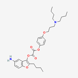 5-Amino-2-butylbenzofuran-3-yl (4-(3-(dibutylamino)propoxy)phenyl) oxalate