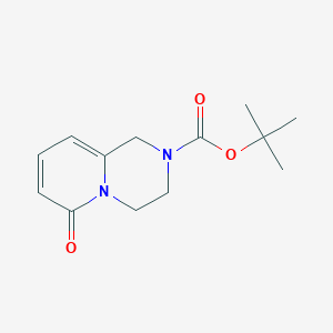 molecular formula C13H18N2O3 B1445589 tert-Butyl 6-oxo-3,4-dihydro-1H-pyrido[1,2-a]pyrazine-2(6H)-carboxylate CAS No. 1421065-63-5