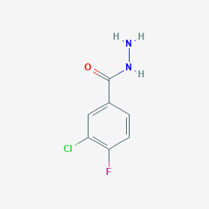 molecular formula C7H6ClFN2O B1445603 3-Chloro-4-fluorobenzohydrazide CAS No. 219783-75-2