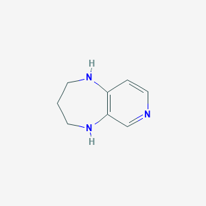 molecular formula C8H11N3 B1445604 1H,2H,3H,4H,5H-pyrido[3,4-b][1,4]diazepine CAS No. 1384429-80-4