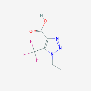 1-ethyl-5-(trifluoromethyl)-1H-1,2,3-triazole-4-carboxylic acid
