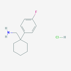 molecular formula C13H19ClFN B1445611 (1-(4-氟苯基)环己基)甲胺盐酸盐 CAS No. 771583-24-5