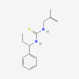 molecular formula C14H20N2S B14456115 N-(2-Methylprop-2-en-1-yl)-N'-(1-phenylpropyl)thiourea CAS No. 74787-82-9
