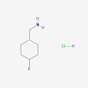 molecular formula C7H15ClFN B1445614 (4-Fluorocyclohexyl)methanamine hydrochloride CAS No. 1398503-96-2