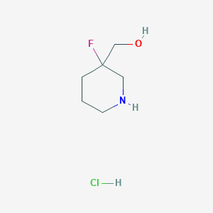 molecular formula C6H13ClFNO B1445615 (3-Fluoropiperidin-3-yl)methanol hydrochloride CAS No. 1416440-21-5