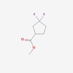 molecular formula C7H10F2O2 B1445616 METHYL 3,3-DIFLUOROCYCLOPENTANECARBOXYLATE CAS No. 1394129-94-2