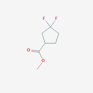 molecular formula C7H10F2O2 B1445616 Methyl 3,3-difluorocyclopentane-1-carboxylate CAS No. 1394129-94-2