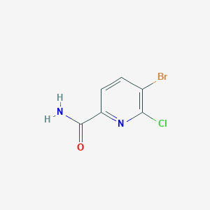 molecular formula C6H4BrClN2O B1445627 5-Bromo-6-chloropicolinamide CAS No. 1805577-13-2